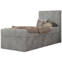 JUGENDBETT TILIO 90/200 - Hellgrau - H3 - Rechts Seite - Hellgrau, Textil (200/90cm) - MKS