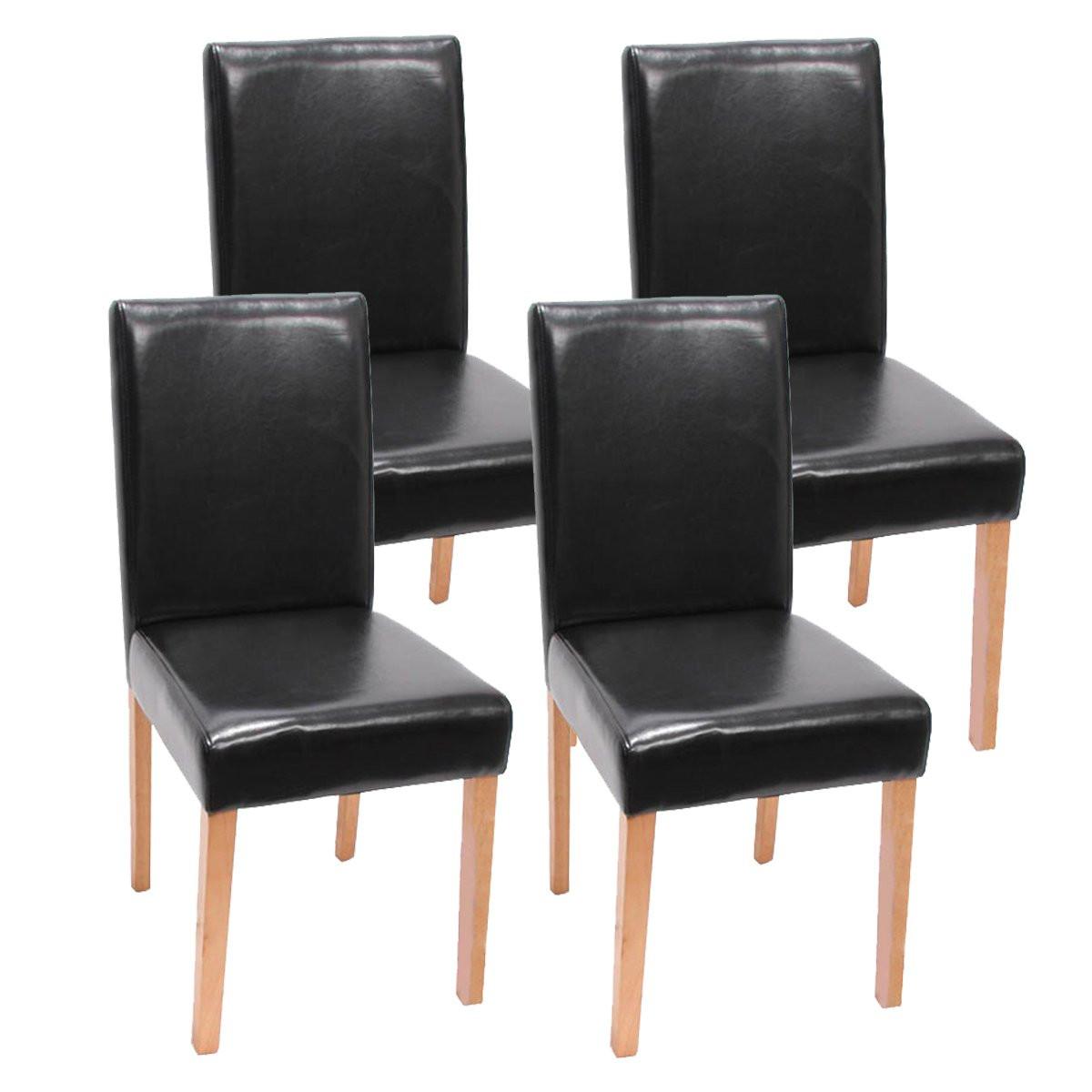 ESSZIMMERSTUHL Schwarz, Braun 4er-Set - Schwarz/Braun, Textil (43/90/56cm) - MCW