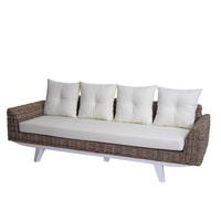 SOFA Cremeweiß - Creme/Weiß, Holz (209/85/78cm) - MCW