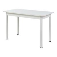 ESSTISCH Den Haag - Weiß, Holzwerkstoff/Metall (60/120/75cm) - [en.casa]