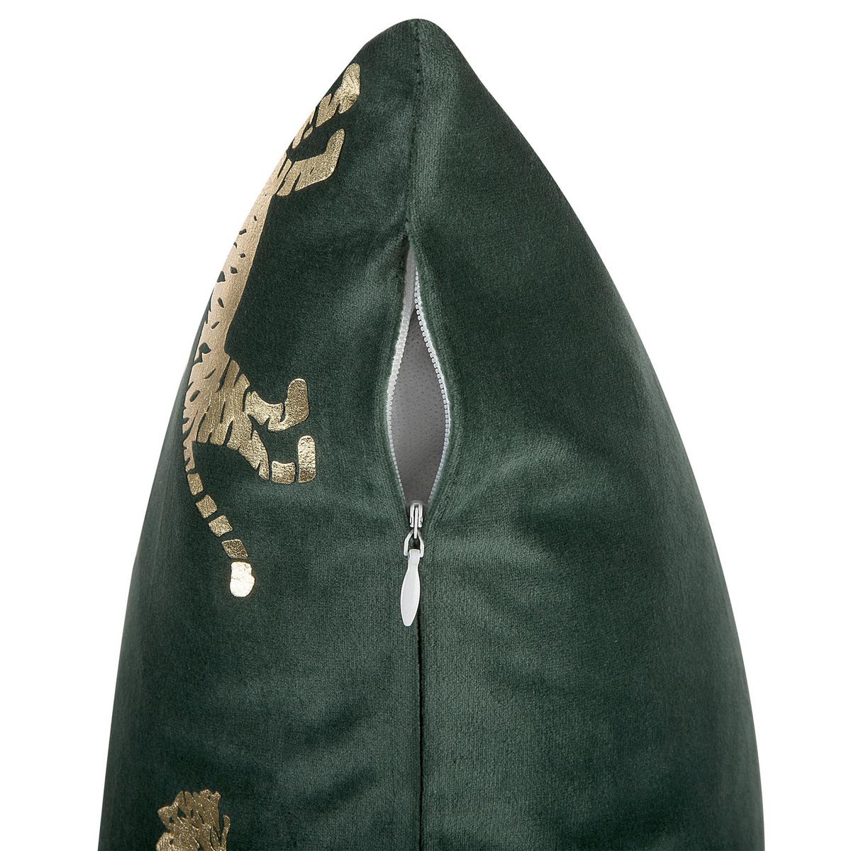 DEKOKISSEN 2er-Set Dunkelgrün 45/45 cm Bluebell - Dunkelgrün, Textil (45/45cm) - Beliani