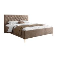 POLSTERBETT INEZ mit Bettkasten 180x200 cm Royal Velvet 176 - Beige, Textil - Lookway