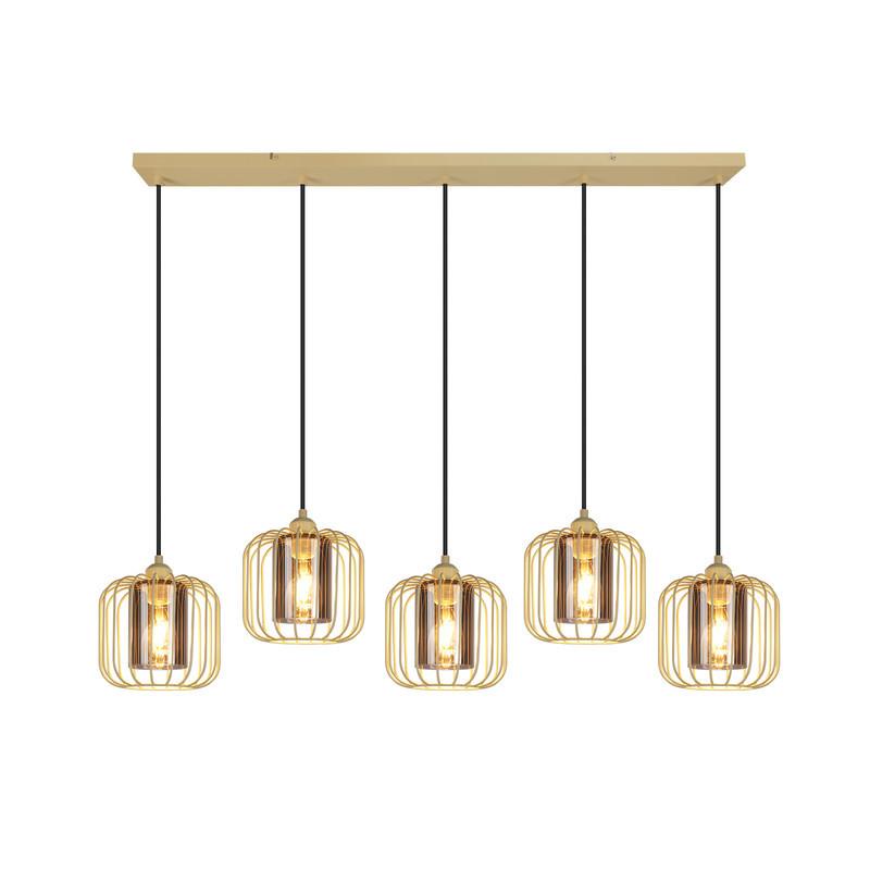 PENDELLEUCHTE BERLIN Ⅲ 100/20/155 cm - Gelb, Metall (100/20/155cm) - Nettlife