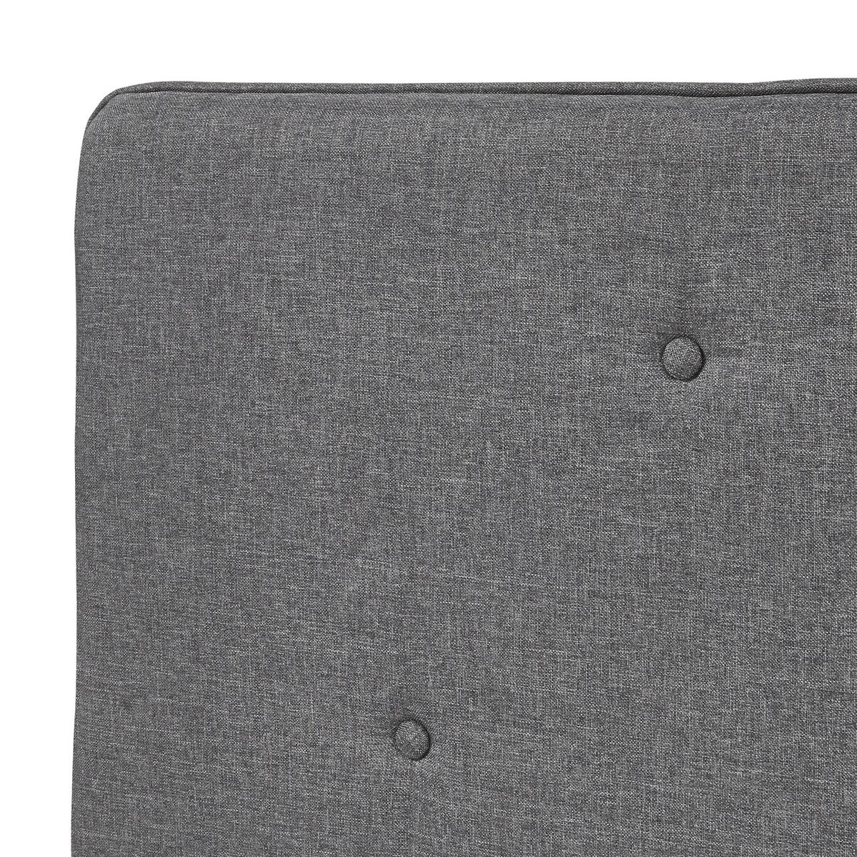 KOPFTEIL Tokke - Grau, Holzwerkstoff/Textil (180/4/48cm) - [en.casa]