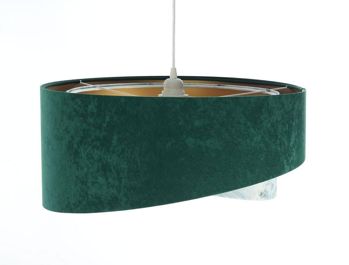 HÄNGELEUCHTE Grün 50/23 cm - Weiß, Kunststoff (50/1.3/23cm) - ONZENO