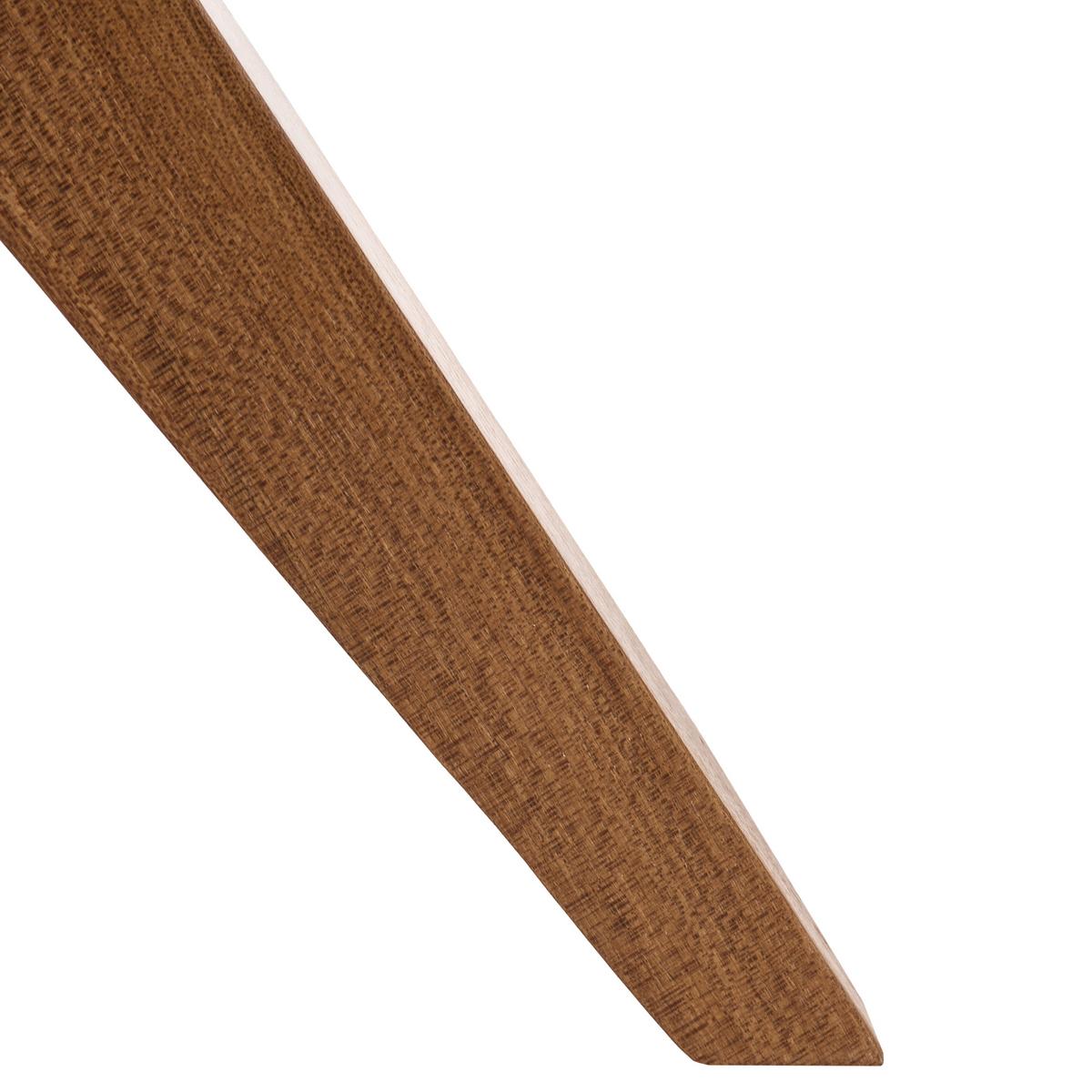 ESSZIMMERSTUHL 2er Set drehbar Bouclé Orange Evelyn - Orange/Braun, Holz/Textil (64/80/64cm) - Beliani