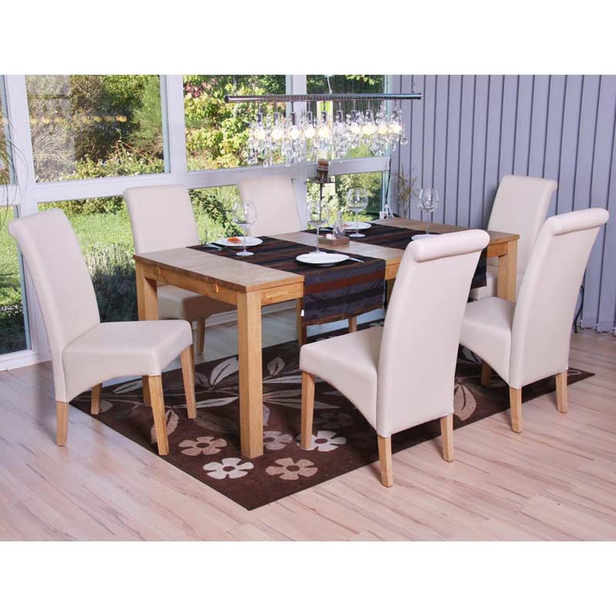 ESSZIMMERSTUHL Beige, Braun 6er-Set - Beige/Braun, Textil (46/99/50cm) - MCW