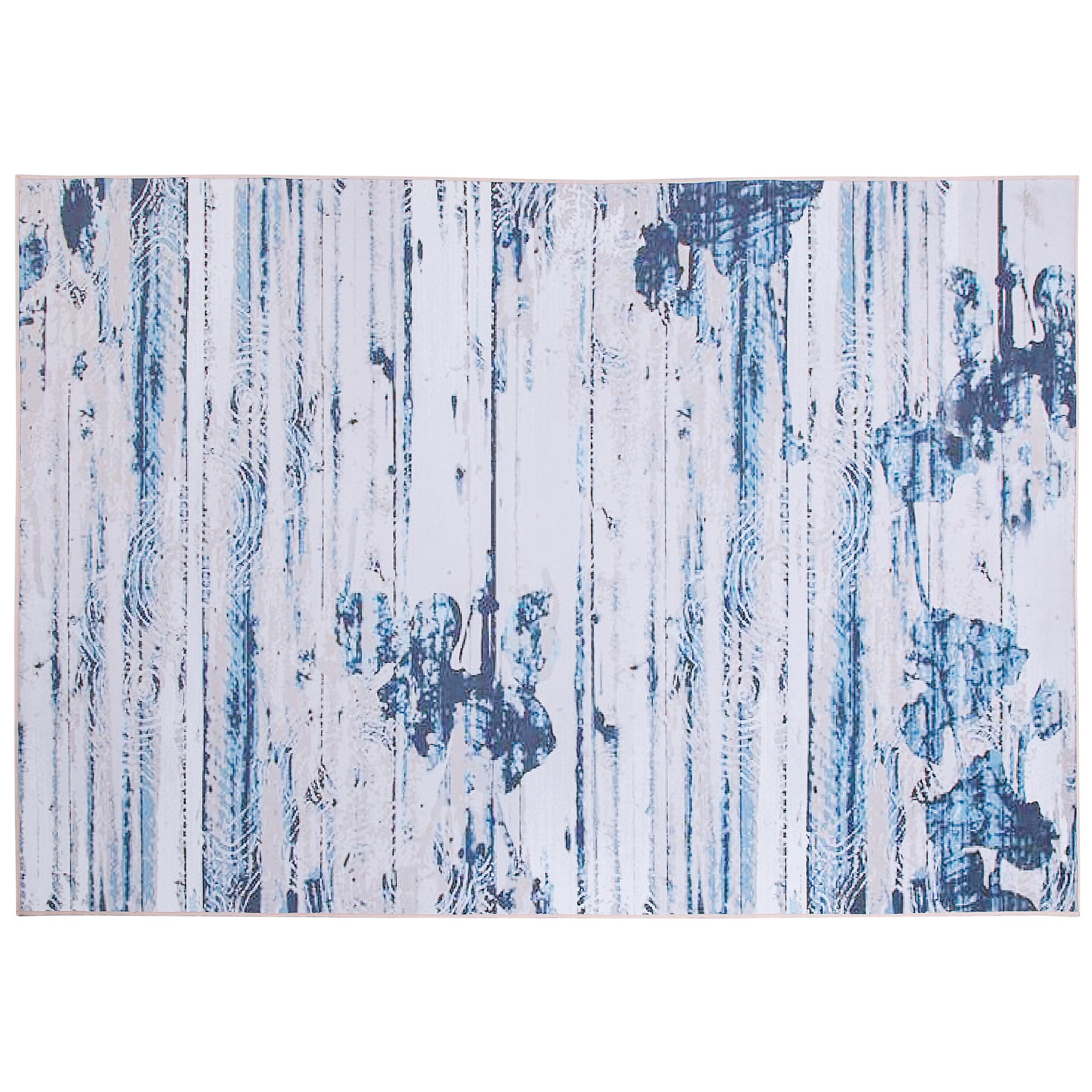 KURZFLOR-TEPPICH Burdur 230/160 cm - Blau, Kunststoff (160/230cm) - Beliani