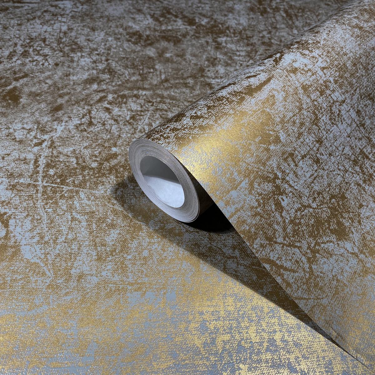 VLIESTAPETE Uni Tapete gold - Goldfarben, Papier (53/1cm) - marburg