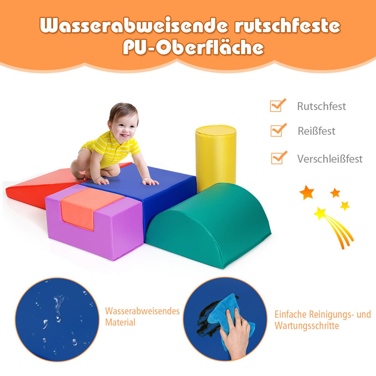 SCHAUMSTOFFBLOCK Farbig (6-teilig) - Multicolor, Kunststoff (40/20/40cm) - COSTWAY