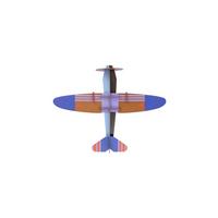 WANDDEKO Vintage-Papierflugzeug 15/58 cm - Multicolor, Wellpappe (15/58/74cm) - Studio Roof