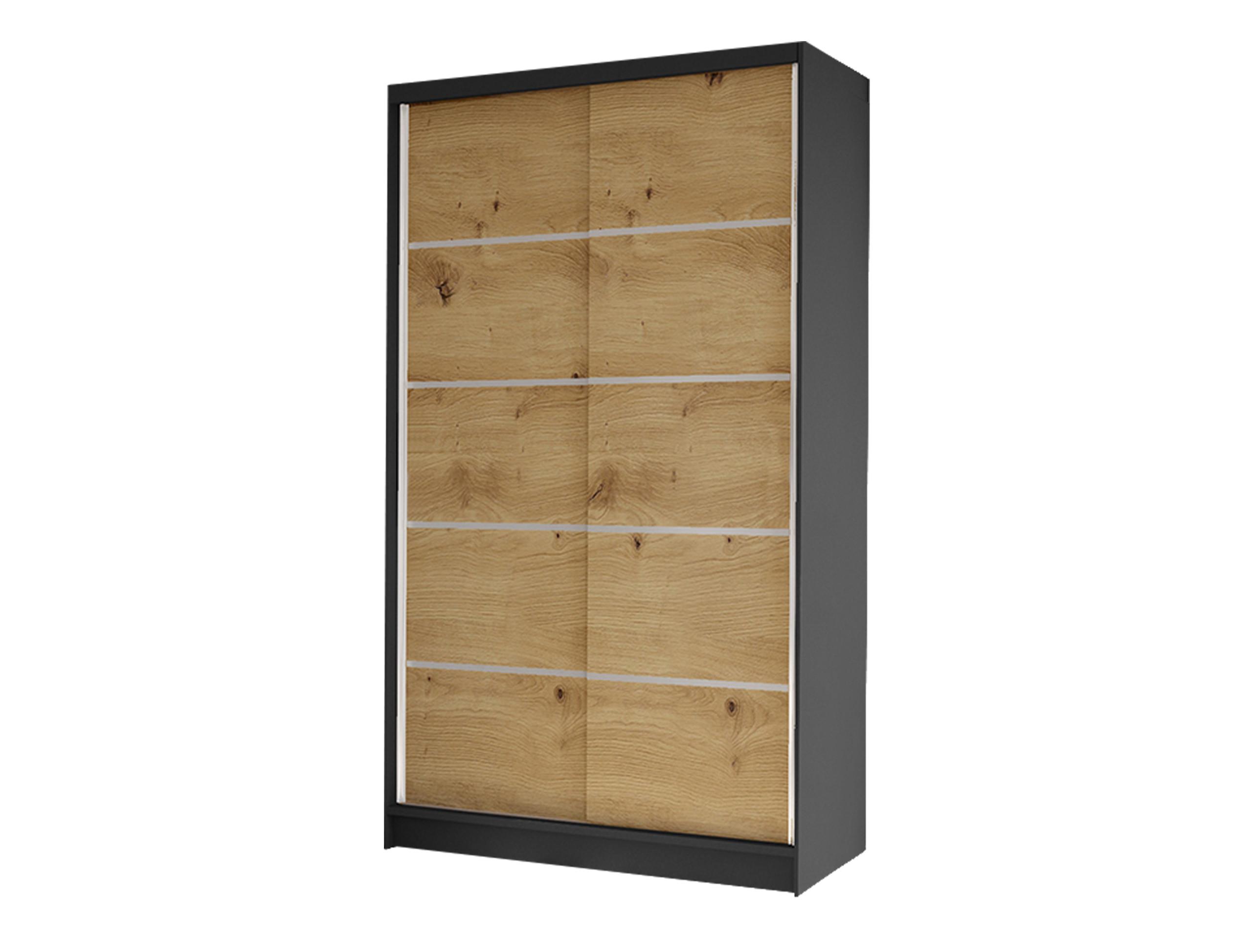 SCHWEBETÜRENSCHRANK Diego IV - Schwarz/Eiche Artisan, Holzwerkstoff/Metall (100/200/58cm) - MIRJAN24