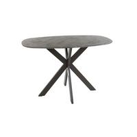 BARTISCH SESTA Schwarz Holz - Schwarz, Holz/Metall (80/140/93cm) - KAWOLA