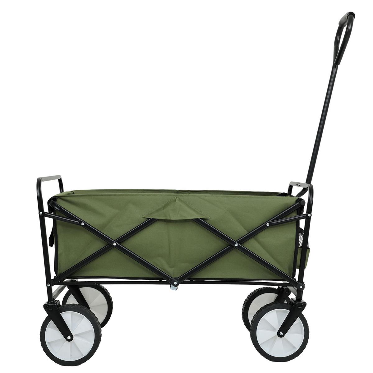 BOLLERWAGEN Faltbar, Strandwagen mit 110 kg Tragkraft - Grün, Textil (50/59/50cm) - RAUMHIRSCH FURNITURE
