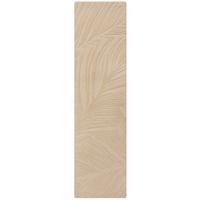 WOLLTEPPICH LEVEN, floral, Beige, 60 x 230 cm - Beige, Textil (230/60cm) - KADIMA DESIGN