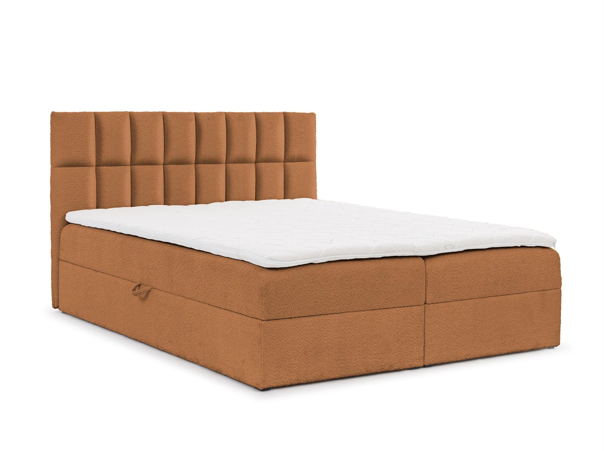 BOXBETT Dominga - Braun, Holzwerkstoff/Textil (160/200cm) - Fun Möbel