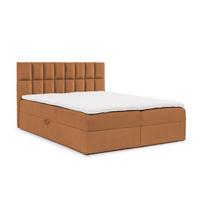 BOXBETT Dominga - Braun, Holzwerkstoff/Textil (200/200cm) - Fun Möbel