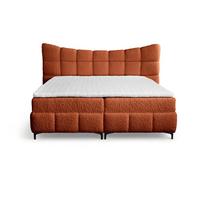 BOXBETT Nova In Rolf - Rotbraun, Holzwerkstoff/Textil (160/200cm) - Fun Möbel