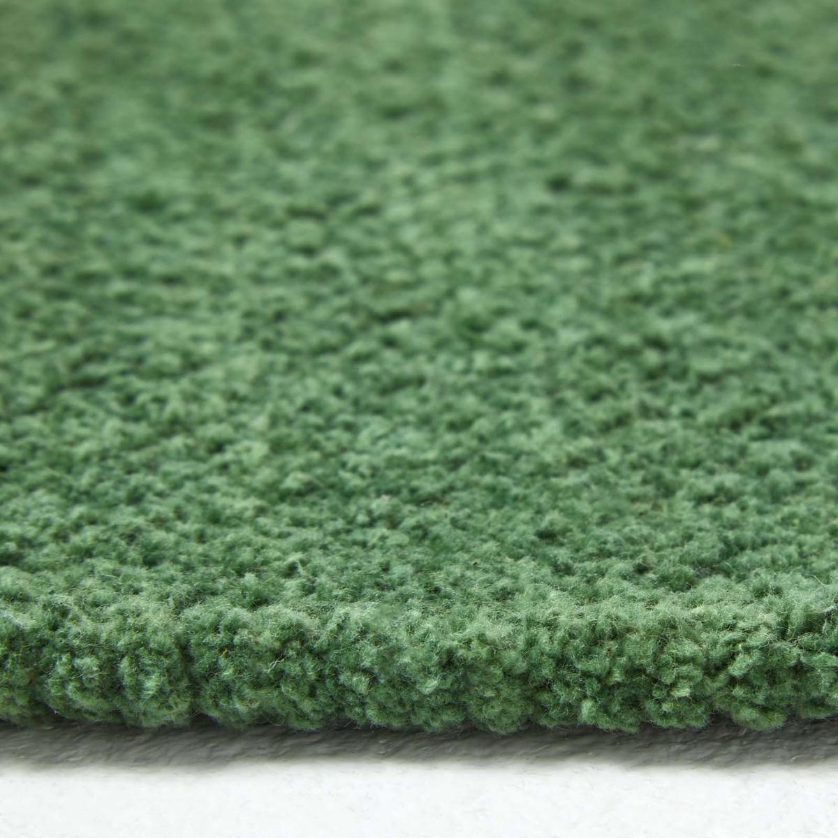 HANDWEBTEPPICH Chenille 110/170 cm - Dunkelgrün, Textil (110/170cm) - Homescapes