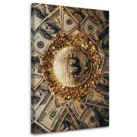 KUNSTDRUCK Gold 60/90 cm - Goldfarben, Textil (60/90cm) - KUNSTLOFT