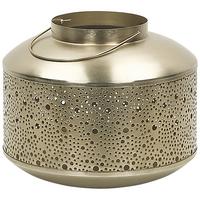 LATERNE Metall 22 cm Gold Corfu - Goldfarben, Metall (26/22/26cm) - Beliani