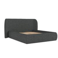 POLSTERBETT Bellano mit Stauraum 200/200 cm Anthrazit im Bubble Stoff - Anthrazit/Schwarz, Holz/Holzwerkstoff (200/200cm) - AltaBeds