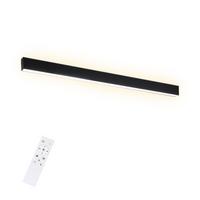 LED-DECKENLEUCHTE Werner 53.6/3.5/5.5 cm - Schwarz, Metall (53.5/5.2/3.3cm) - ZMH