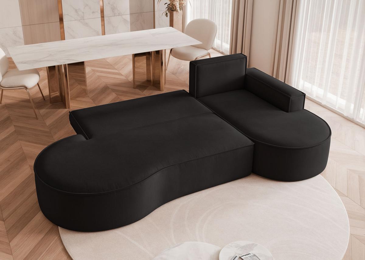 ECKSOFA SOFIA mit Schlaffunktion und Bettkasten Anthrazit - Anthrazit, Holzwerkstoff/Kunststoff (277/157cm) - Idohome
