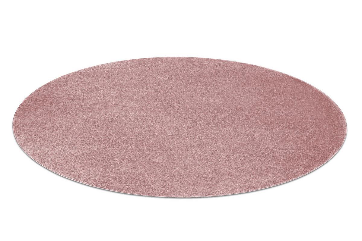 TEPPICH Softy 120 cm - Pink, Textil (120/120cm) - rugsX