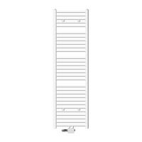 BADHEIZKÖRPER Sahara 500x1800 mm Weiß gerade mit Ventil Universal - Weiß, Metall (50/180/3cm) - LuxeBath
