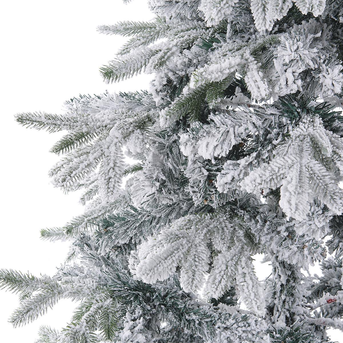WEIHNACHTSBAUM 180 cm Weiß Tomichi - Weiß, Kunststoff (180cm) - Beliani