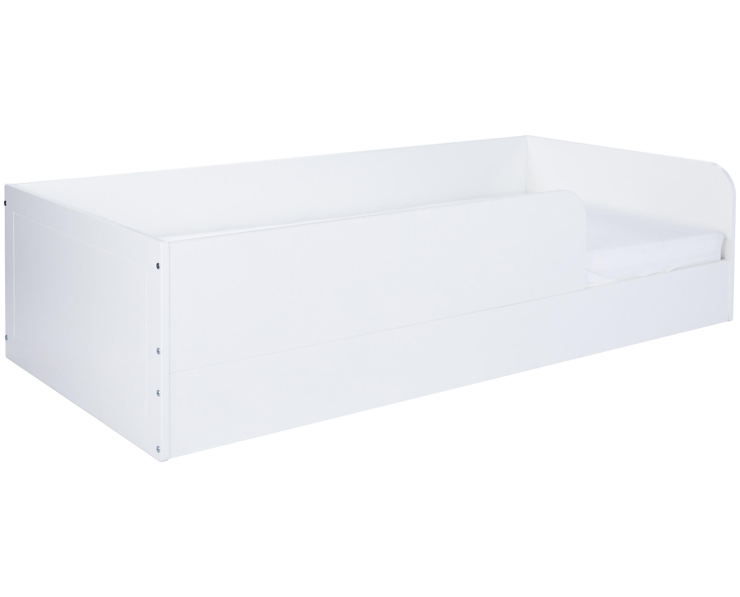 BODENBETT Thilo 90 x 200 cm - Weiß, Holzwerkstoff (90/200cm) - arthur berndt