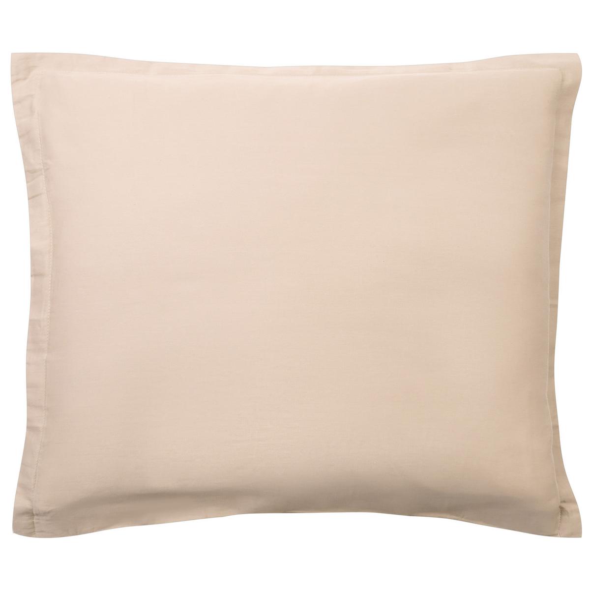 BETTWÄSCHE-SET 200/200 cm Baumwollsatin Beige Parkrose - Beige, Textil (200/200cm) - Beliani