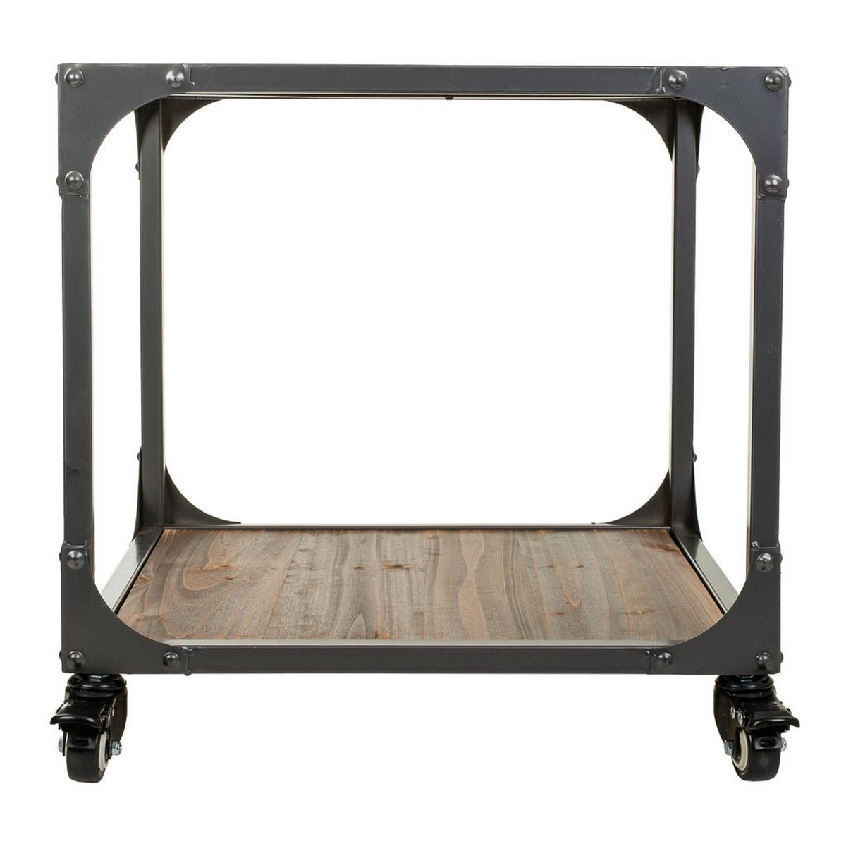 TISCH aus Metall und Holz, 50cm - Multicolor, Holz (50/50/50cm) - Wanderlust