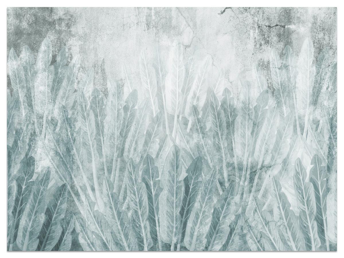 FOTOTAPETE Bananenstauden auf Beton 250x175 - Grau, Papier (250/175cm) - Muralo