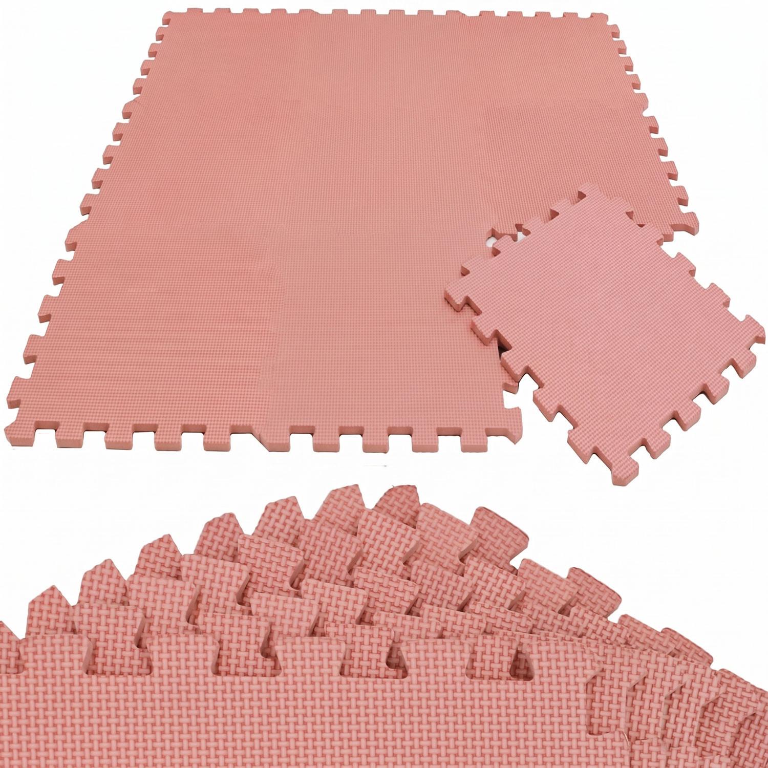 SPIELMATTE ab Null - 90 cm Baby Puzzlematte Rosa - Rosa, Kunststoff (30/30cm) - Littletom