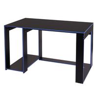 SCHREIBTISCH rechteck Schwarz, Blau - Blau/Schwarz, Holzwerkstoff (60/120/76cm) - MCW