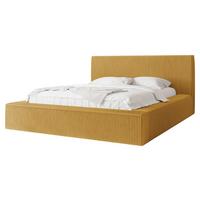 POLSTERBETT Glexi - Gelb, Holz/Textil (160/200cm) - MIRJAN24