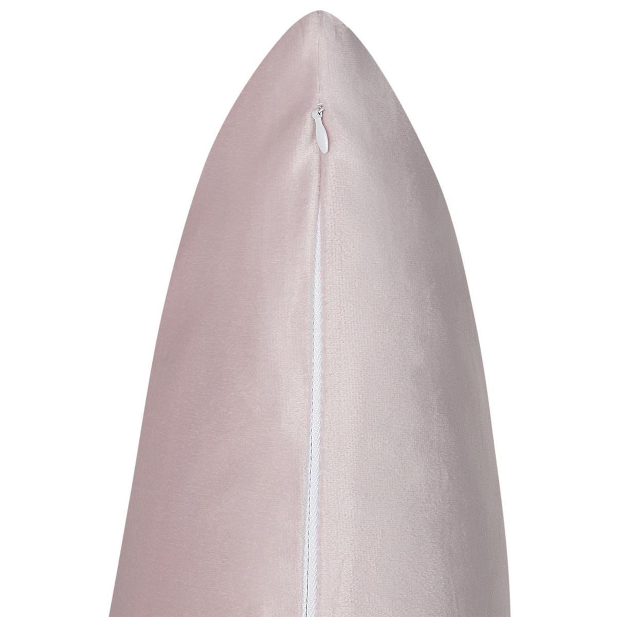 DEKOKISSEN 2er-Set Rosa 45/45 cm Ipomea - Pink, Textil (45/45cm) - Beliani
