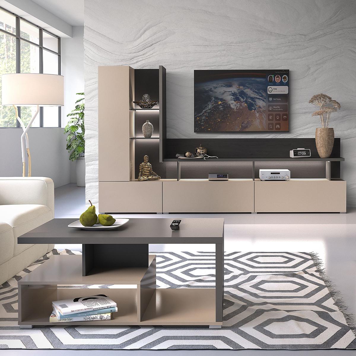 TODO - Beige, Holzwerkstoff (270/162/40cm) - Petits-meubles