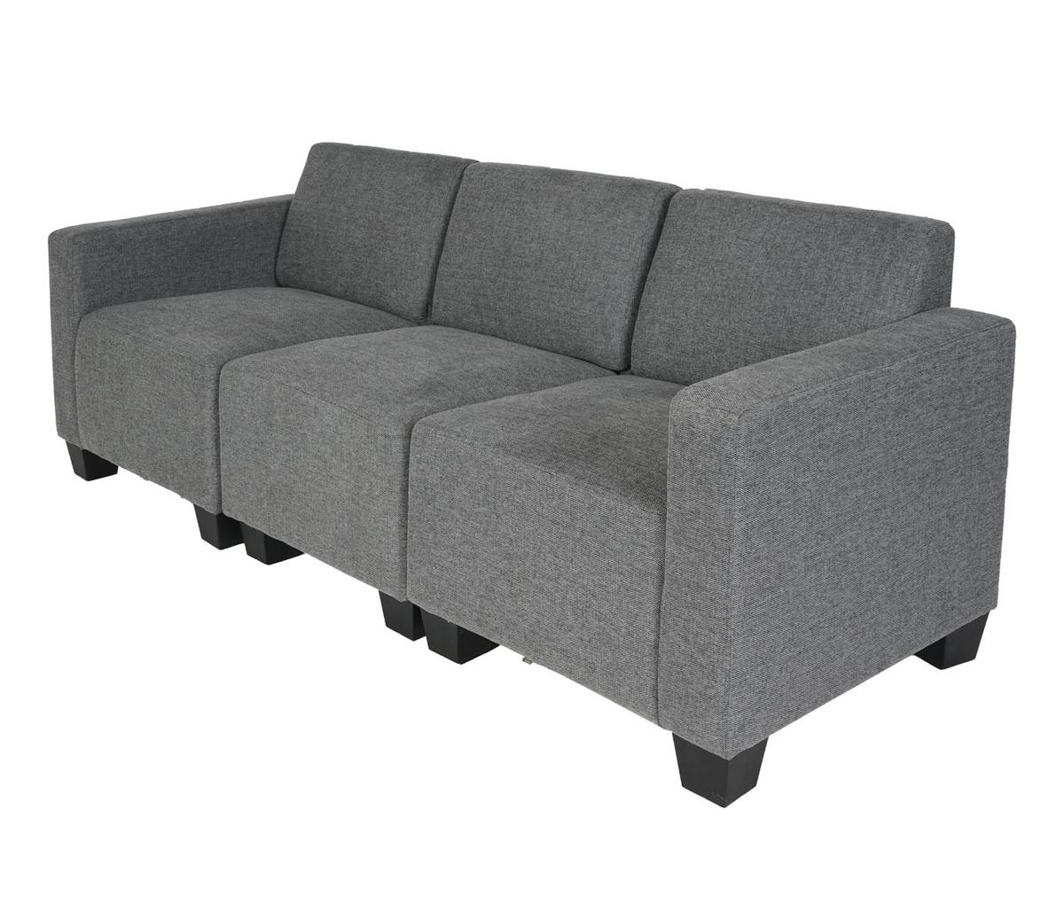 3-SITZER SOFA Grau - Grau, Textil (193/76/72cm) - MCW