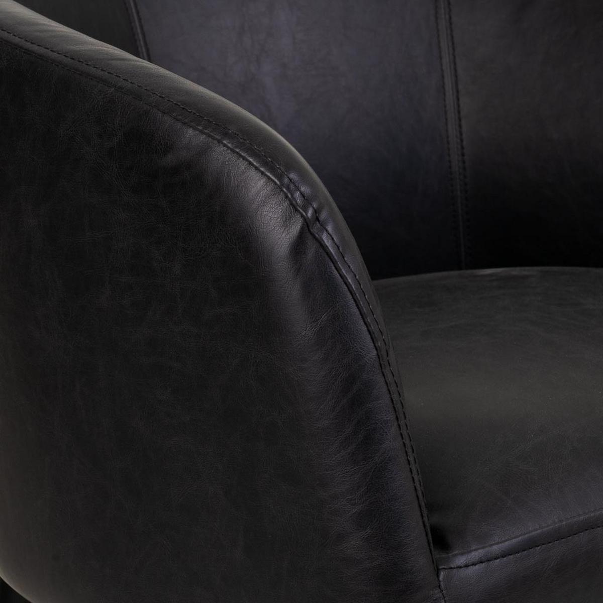 SESSEL aus Holz 62x60x82 cm - Schwarz, Holz (62/82/60cm) - Wanderlust