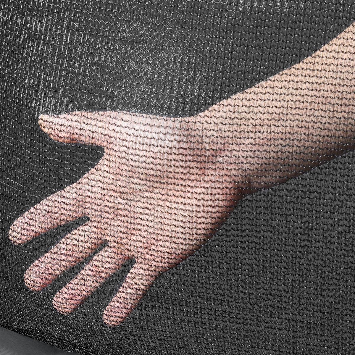 TRAMPOLIN SkyBounce L 366cm schwarz - Schwarz, Metall (366/366/269cm) - Juskys