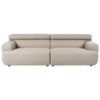 3-SITZER-SOFA Stoff Beige Hovden - Beige, Textil (210/69/95cm) - Beliani