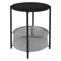 BEISTELLTISCH rund Ø46 x 51 cm Schwarz aus Metall - Schwarz, Metall (46/46/51cm) - ML-DESIGN