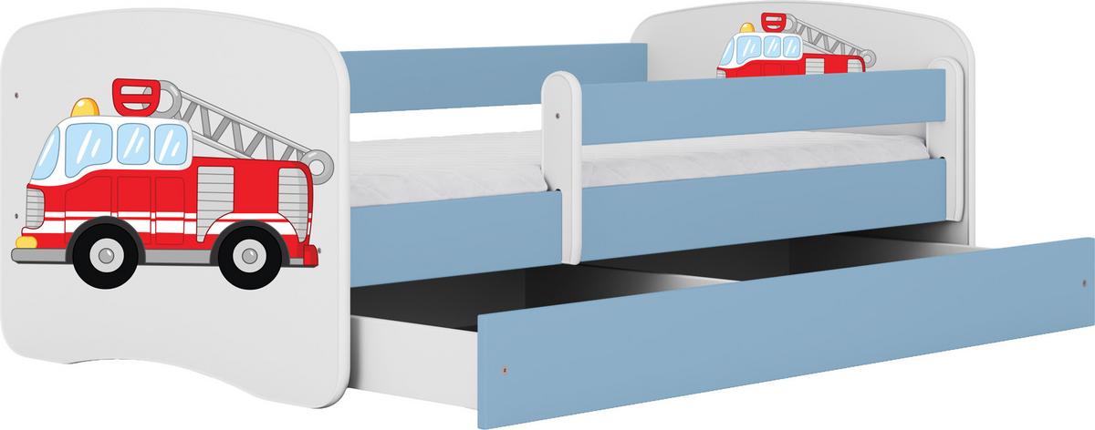 KINDERBETT Emily mit Schublade und Matratze, 80x180 cm - Rot, Holzwerkstoff (180/80cm) - WFL GROUP