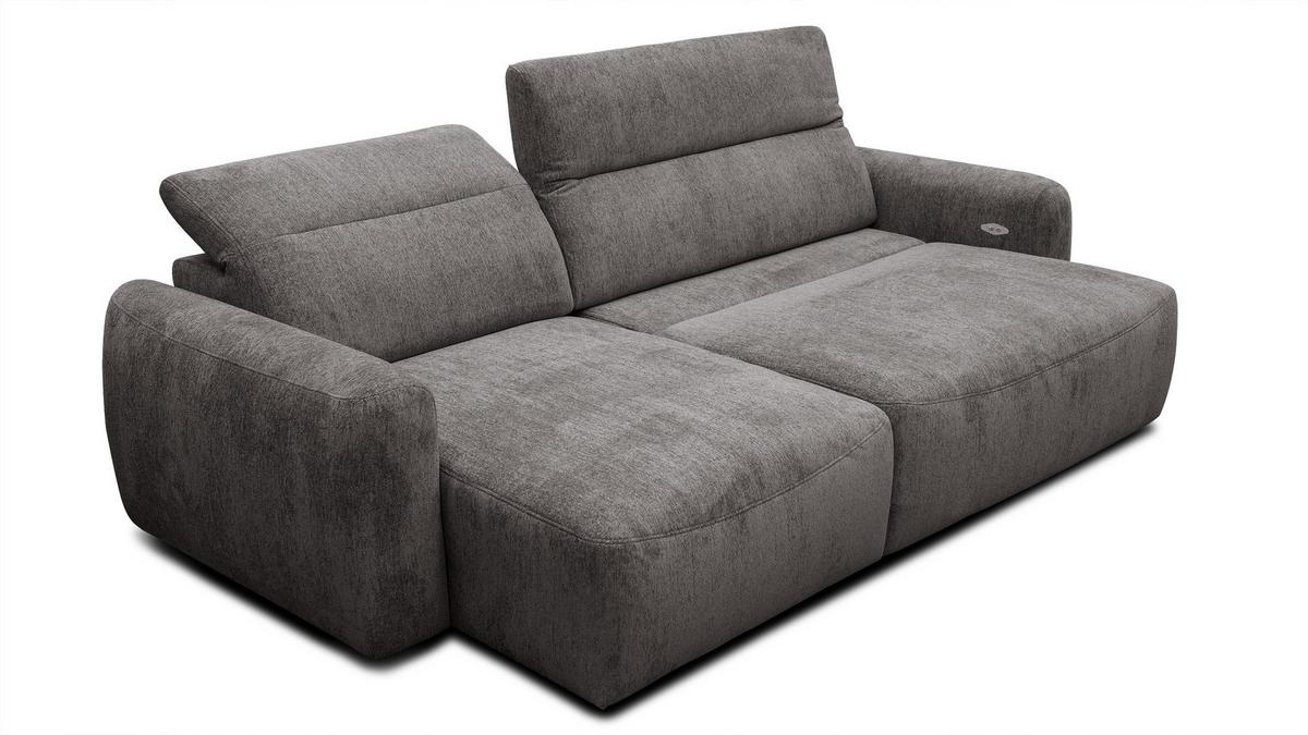 ECKSOFA NERO 4-Sitzer, dunkelgrau - Dunkelgrau/Schwarz, Holz/Textil (272/81/159cm) - Wozimo
