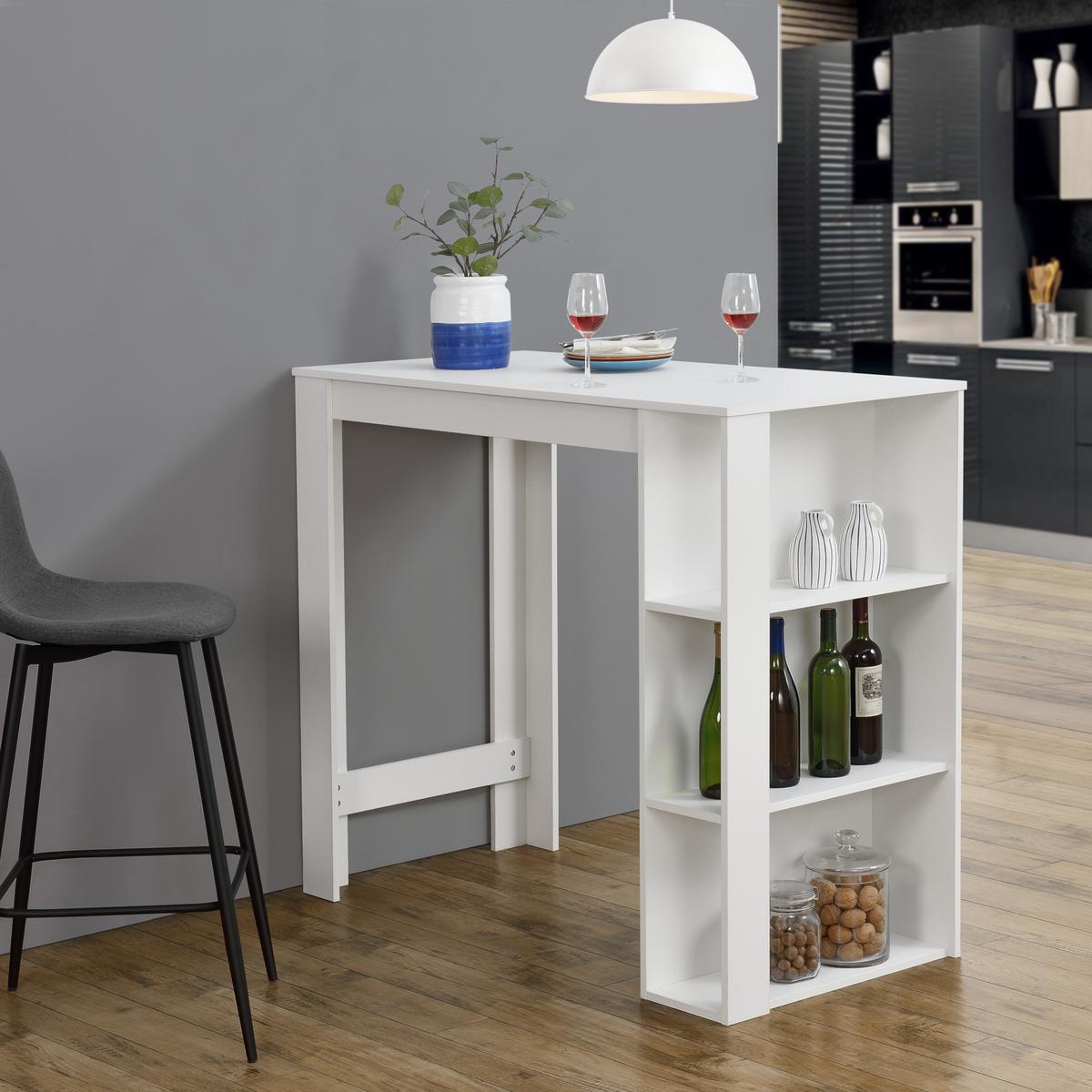 BARTISCH Danderyd - Weiß, Holzwerkstoff (60/120/105.5cm) - [en.casa]