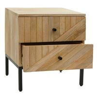 NACHTTISCH Beige - Beige, Holz (45/51/40cm) - MCW