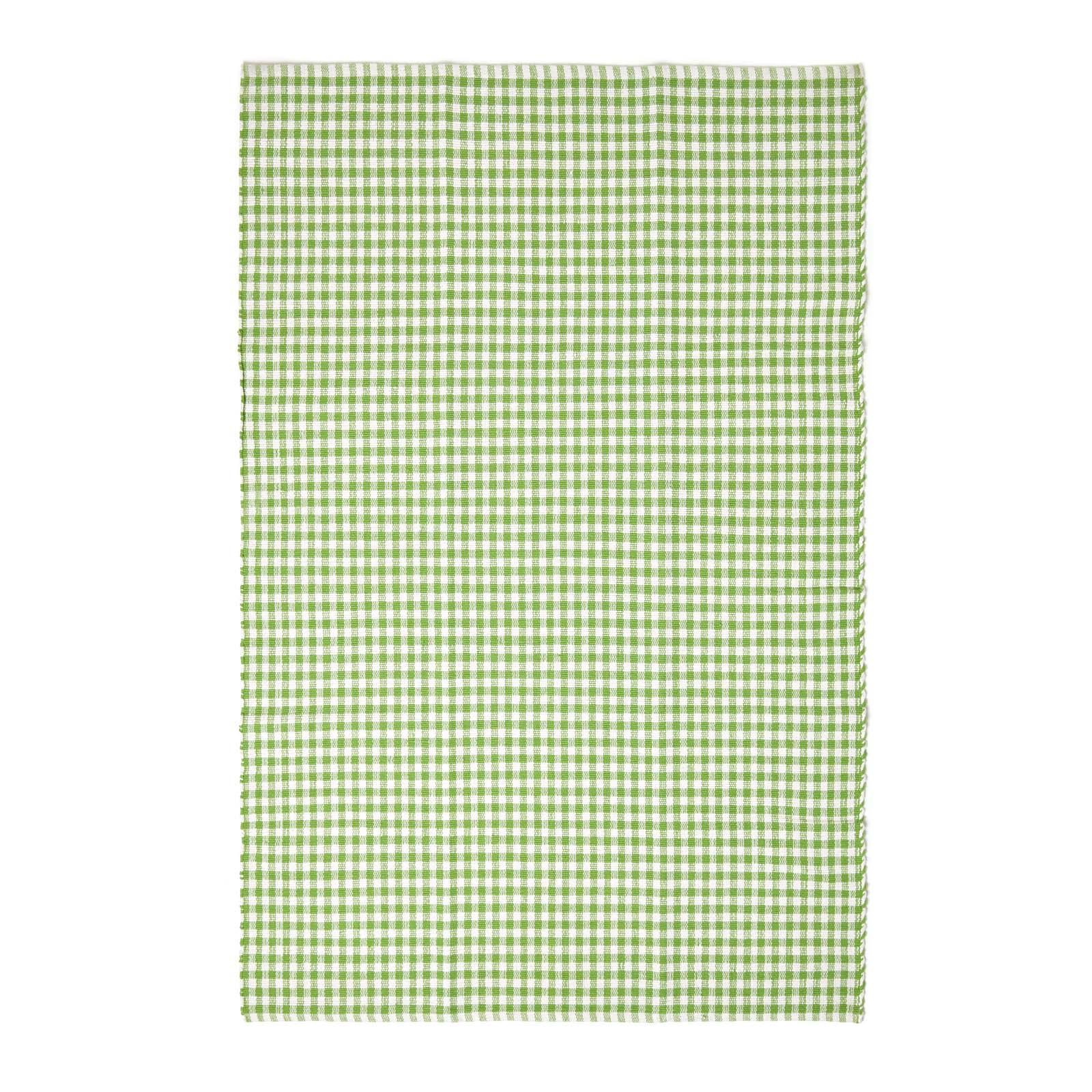 BAUMWOLLTEPPICH Vichy-Karo 60/90 cm - Grün, Textil (60/90cm) - Homescapes